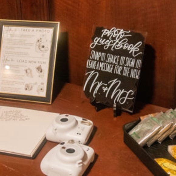 Wedding Photo Guest Book Acrylic Sign. Polaroid Guestbook sign. - Picture 2 of 2